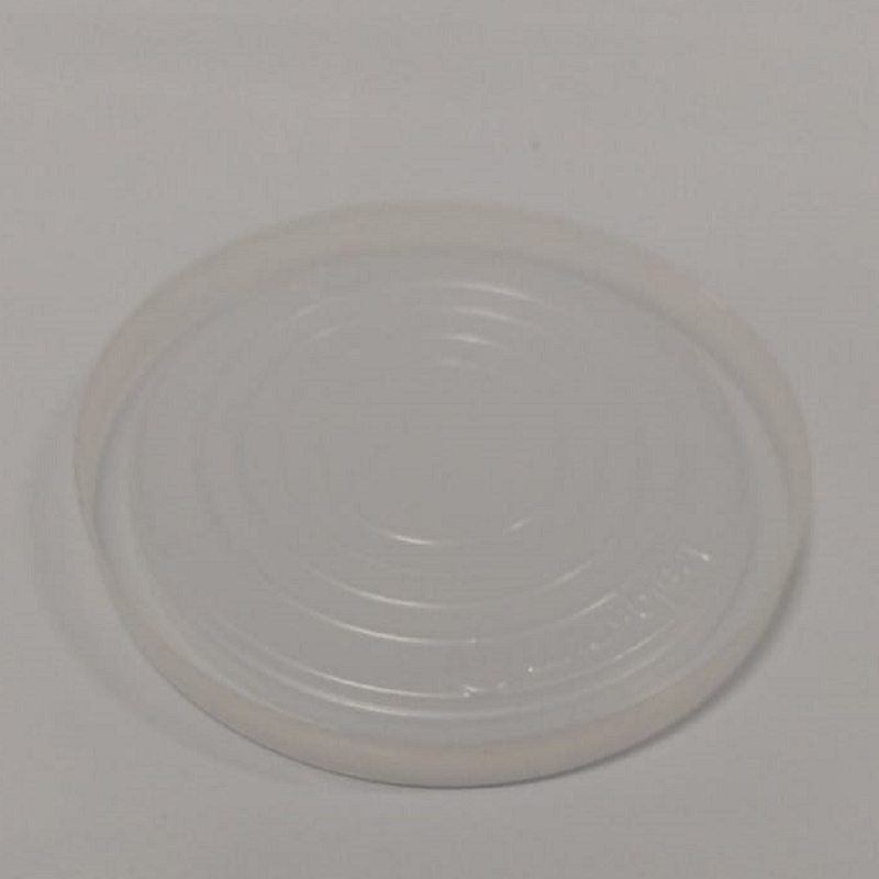 Foto TAMPA DESCARTÁVEL ESTRIADA TR P/ POTE 100ML E COPO 180ML E 200ML  PACOTE 100 UNIDADES